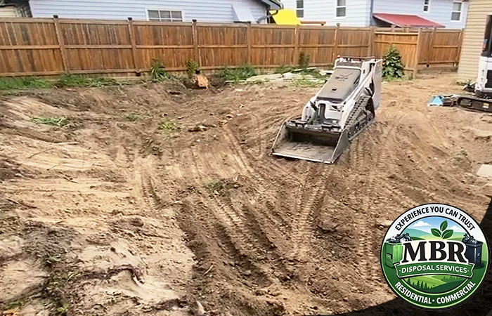 Above ground pool grading in Northern Virginia