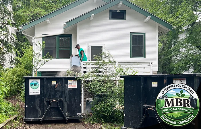 Deck removal cleanup in Fairfax Virginia