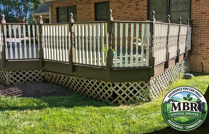 Old deck removal in Fairfax Virginia