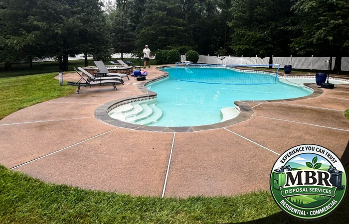 Pool demolition near Fairfax Virginia